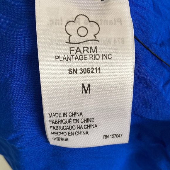 FARM Rio Blue Macaw Flight Maxi Dress M - Picture 16 of 16